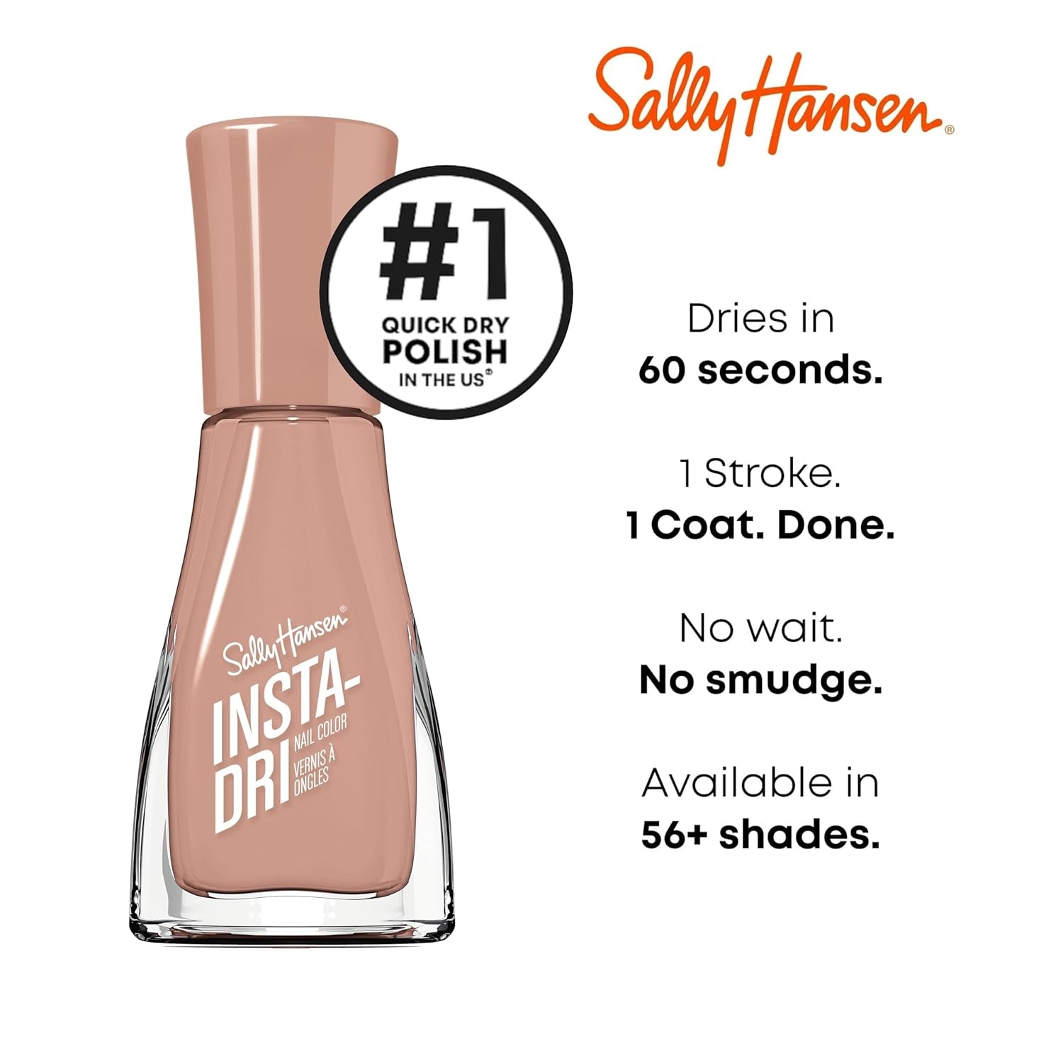 Oja Insta-Dri, uscare rapidă, efect de manichiură profesional de lungă durată, 9,17 ml, 133 In A Flash