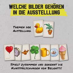 KOSMOS 683320 Belratti, Er dette kunst eller kan det være måden? Kortspil, samarbejdsspil til billedmatch, 3 til 7 spillere fra 8 år og opefter