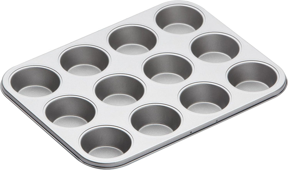 Kitchen Craft Muffin bageplade, non-stick låg, rummer 12 muffins, 35 cm X 27 cm Naty Shop bageplader og plader