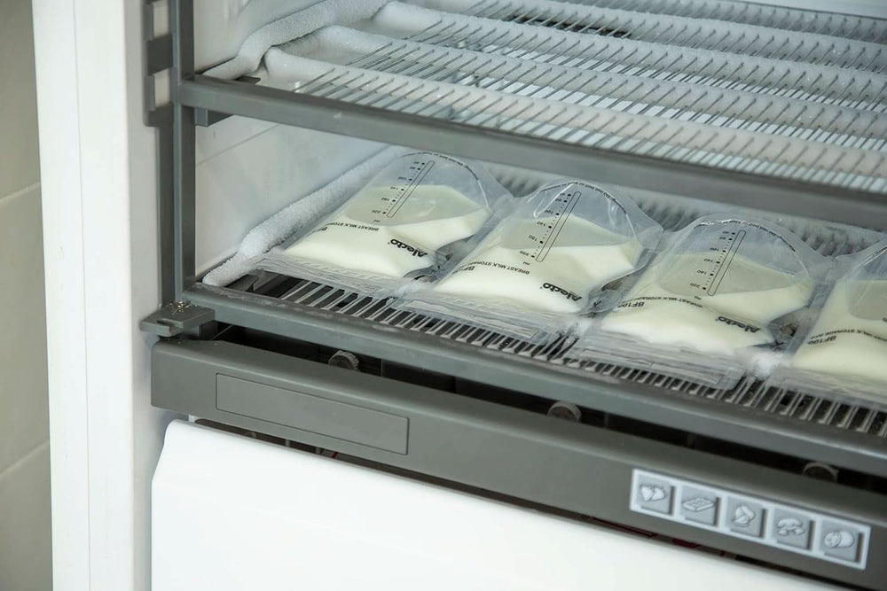 BF100 Opbevaringspose til modermælk - Taske til modermælk - kapacitet 220 Ml - 100 stk - Gennemsigtig mad og ammetilbehør Bebe Naty Shop