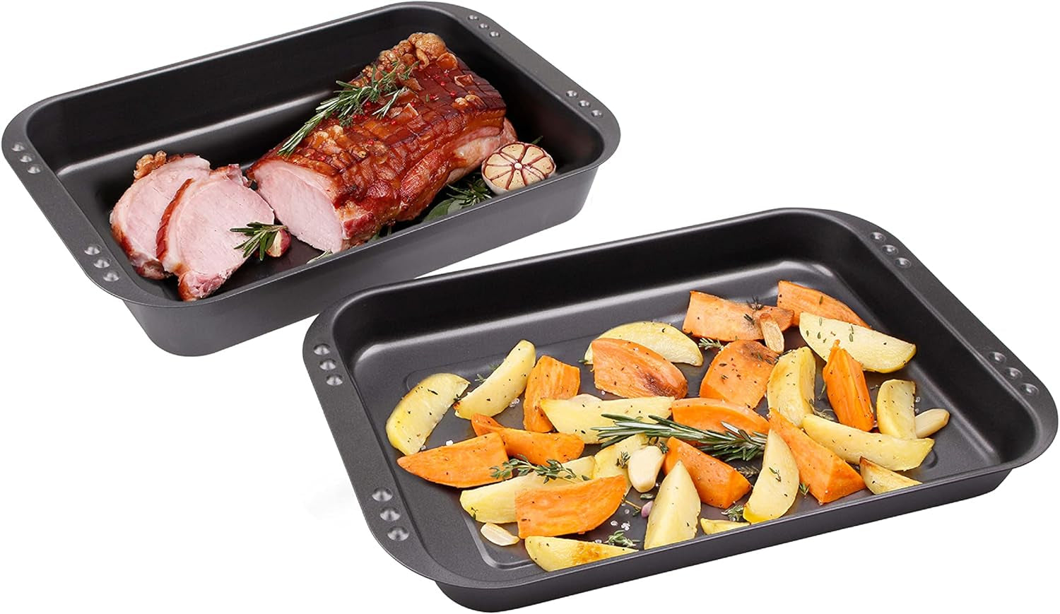 Chg Backform, ILAG Special 2-Schicht Antihaftbeschichtung, Sonstige, Jewells Ca. 28,5 X 23 X 4 cm, 9878-41, Jewells Ca. 28,5 X 23,0 X 4,0 Cm Forme og bakker til bagning Naty Shop Ofen-Set