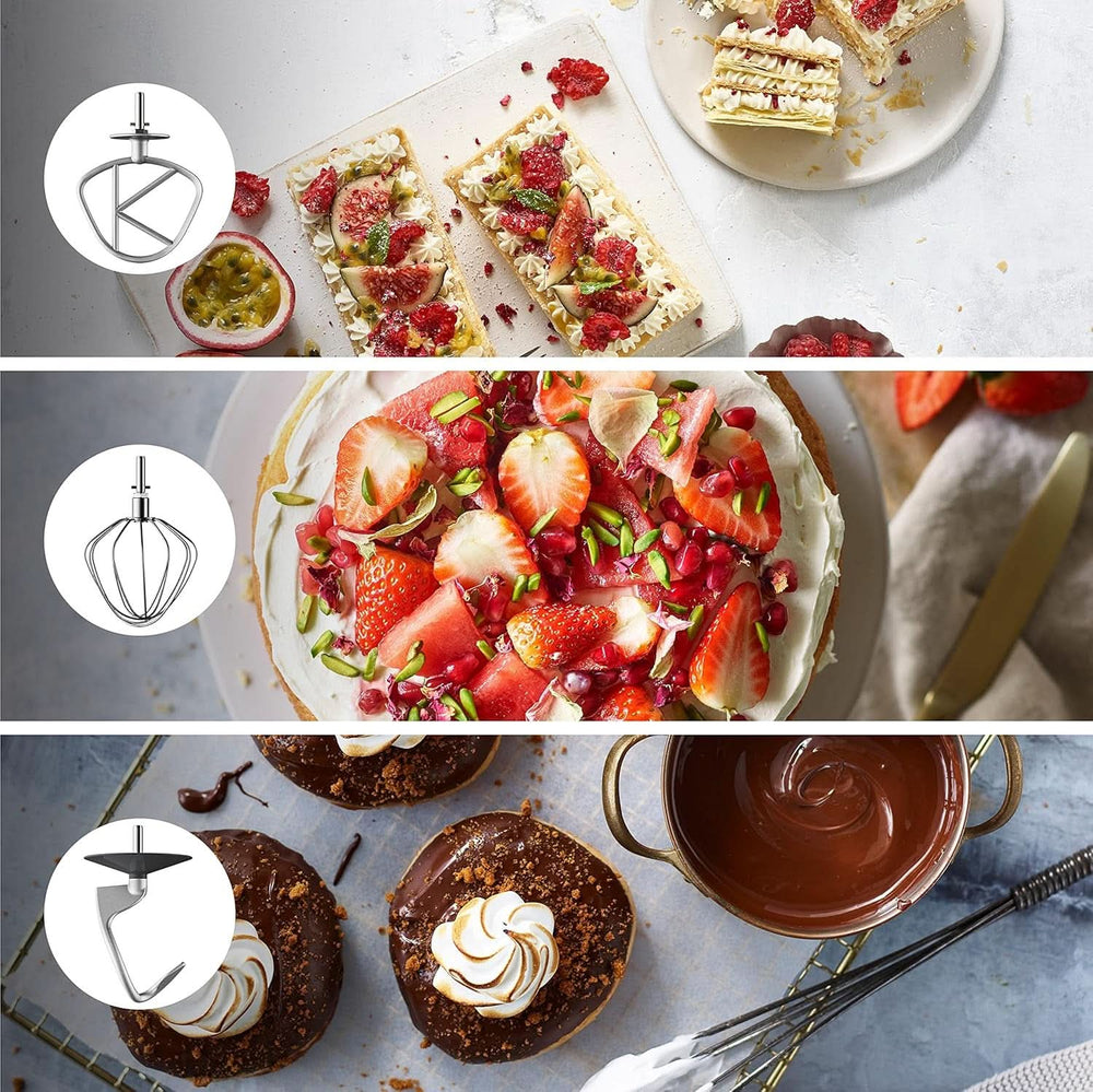 Kenwood Titanium Chef Baker KVC65.001WH, Küchenmaschine Mit Integrierter Waage, 1200 Watt, Inkl. 3-Teiligem Patisserie-Set, Spatel & Spritzschutz, Weiß Mother and Child Naty Shop