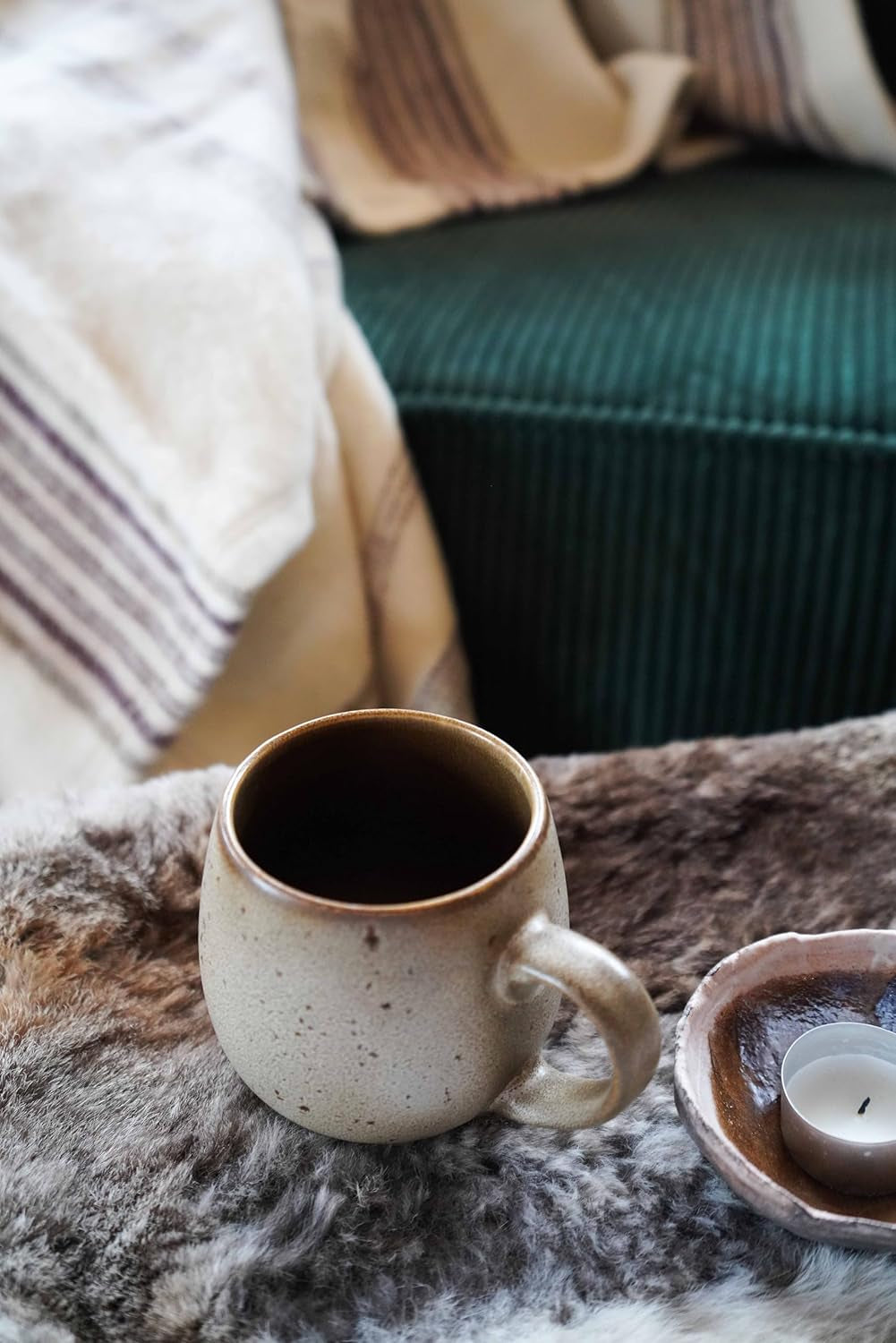 Toison D'Or vinkel, 220 X 240 Cm, Hvid/Aubergine/Bizet Dyner og dyner Naty Shop