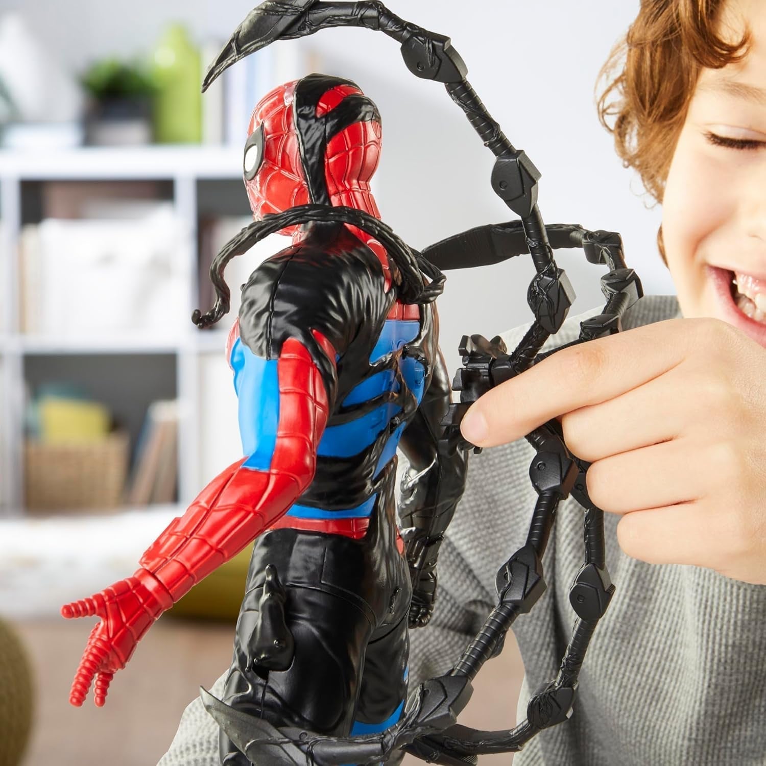 Marvel Spider-Man Venomversus Spider-Man Schimbător de culori Figura de acțiune cu accesoriu Action figures Naty Shop