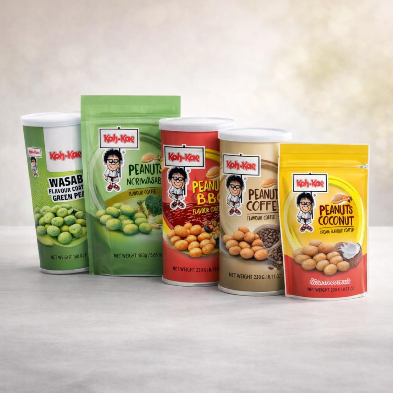 KOH-KAE - Grønne ærter med wasabi - (1 x 180g)