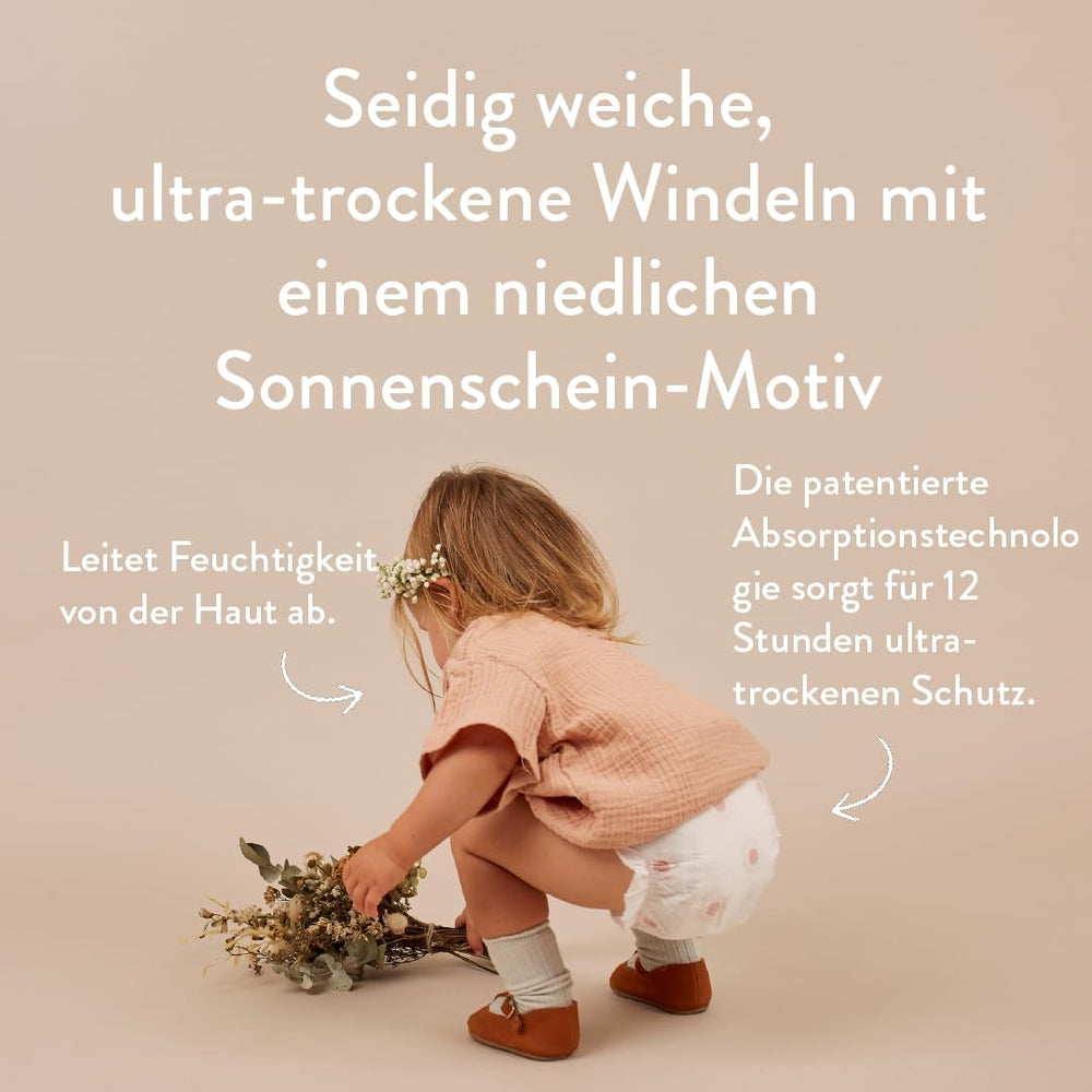 Babybleer, størrelse 3M (4-8 kg) - 1 pose med 28 - Ingen skadelige stoffer, miljøvenlig, højabsorberende, velegnet til natbrug, ultratynde og bløde - Fremstillet i Danmark