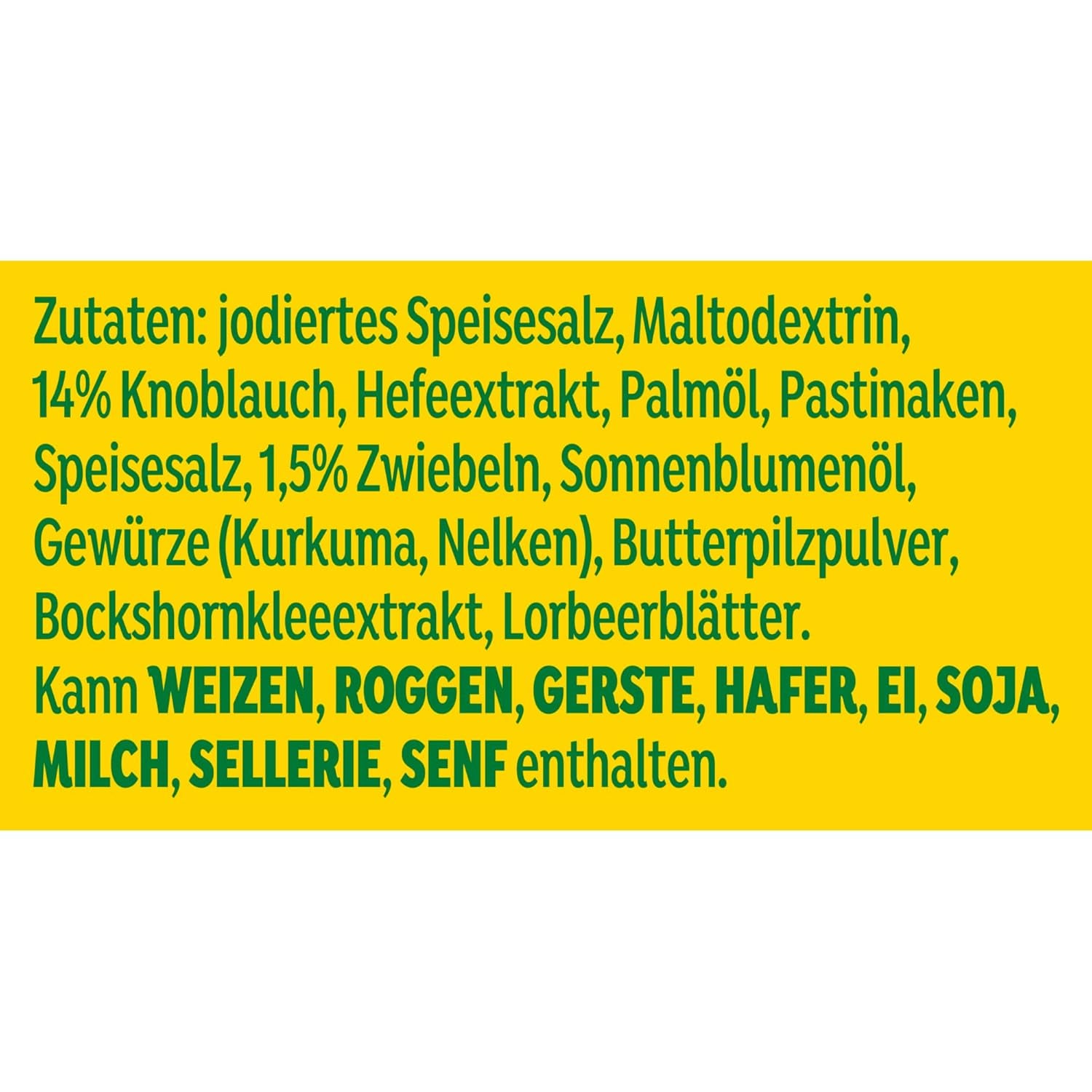 Knorr Würzmischung Hvidløg Aromat til hurtige retter til Würzen og smag af Pasta, Pizza, Gemüse og Mehr 90 g