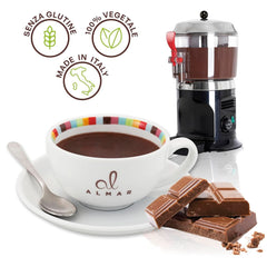 Italiensk varm chokolade Cortina TART BITTER CHOKOLADE, 15 poser X 30 gram Kakao og varm chokolade Naty Shop