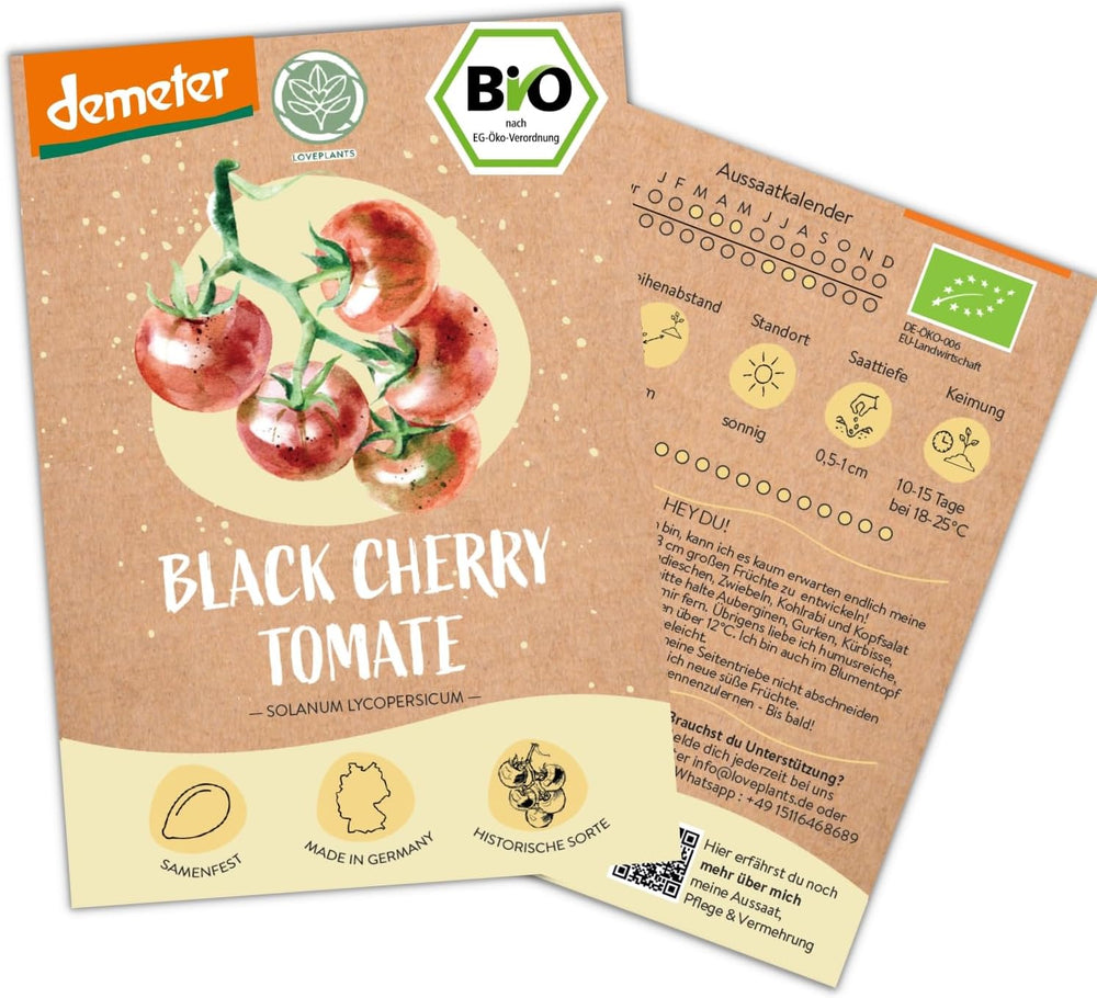 Økologiske mini mexicanske agurkfrø, 10 snacksagurkfrø, høj spireevne, Demeter-certificeret og åbent bestøvet | LOVEPLANTS Balkon Have Højbed Grøntsagsfrø - Heirloom Grøntsagssorter