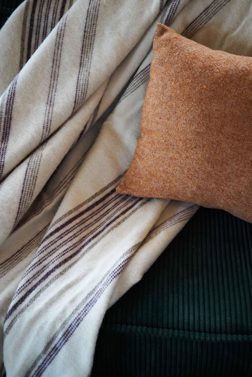 Toison D'Or vinkel, 220 X 240 Cm, Hvid/Aubergine/Bizet Dyner og dyner Naty Shop