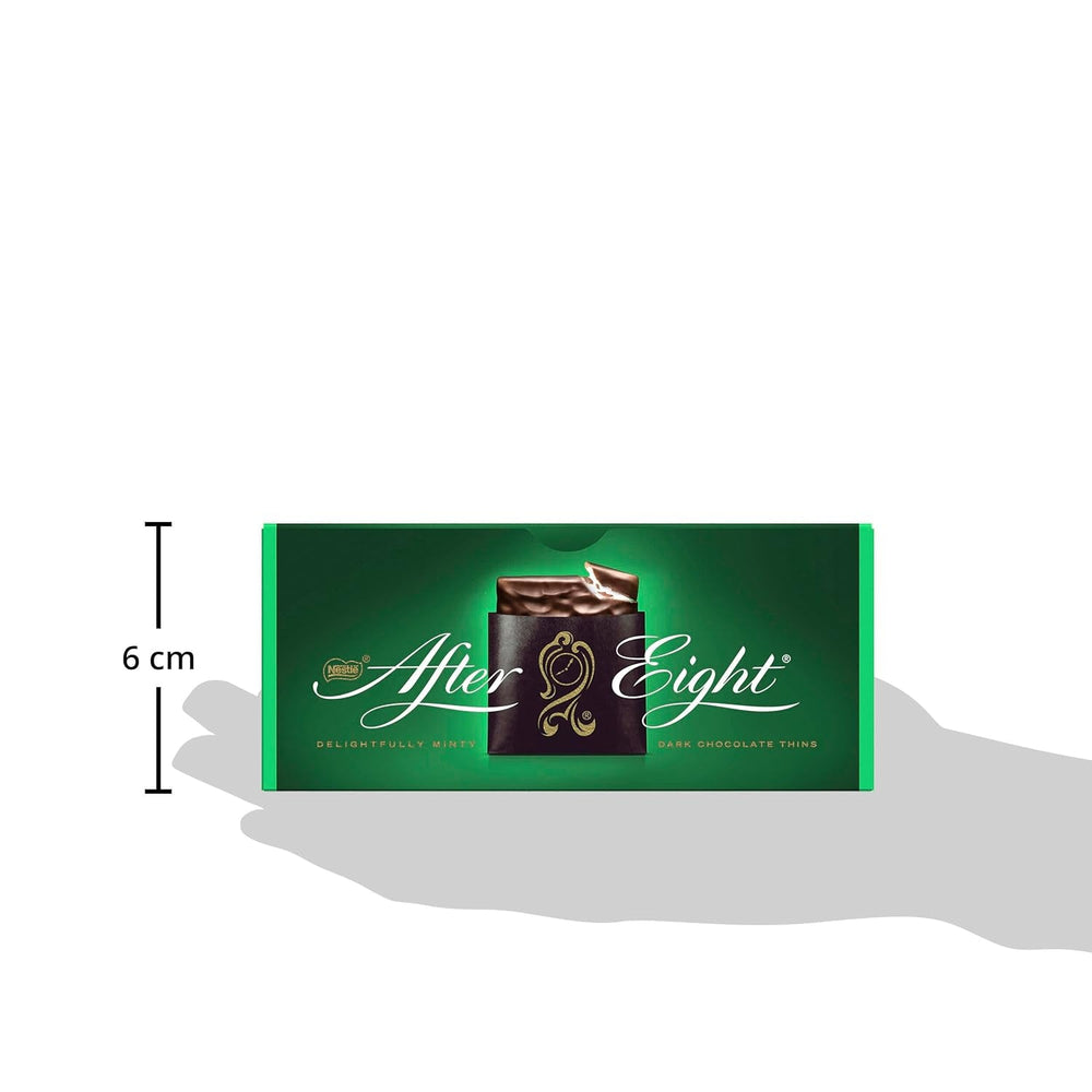 NESTLÉ after EIGHT, tablete subțiri de ciocolată neagră cu umplutură de cremă de mentă Bomboane de Ciocolata Naty Shop