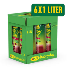 Rauch Happy Day Cherry | Fra udvalgte surkirsebær | 6X 1 liter, Tetra Prisma Naty Shop