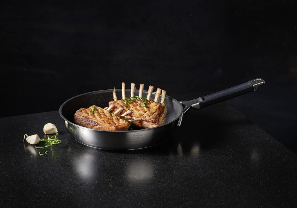 Tigaie RÖSLE SILENCE PRO, tigaie cu strat antiaderent premium Proresist rezistent la zgârieturi, mâner din silicon, inducție Oale si Tigai Naty Shop