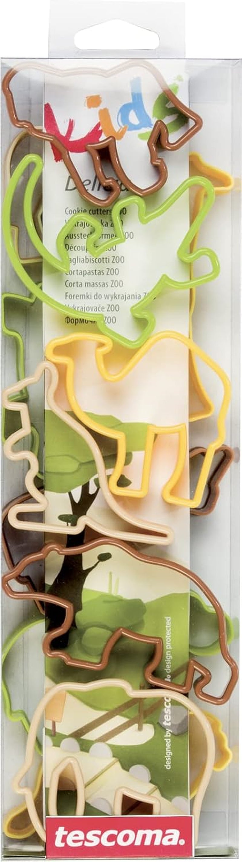 Set de forme pentru biscuiți Tescoma Delícia Kids Zoo, 12 piese