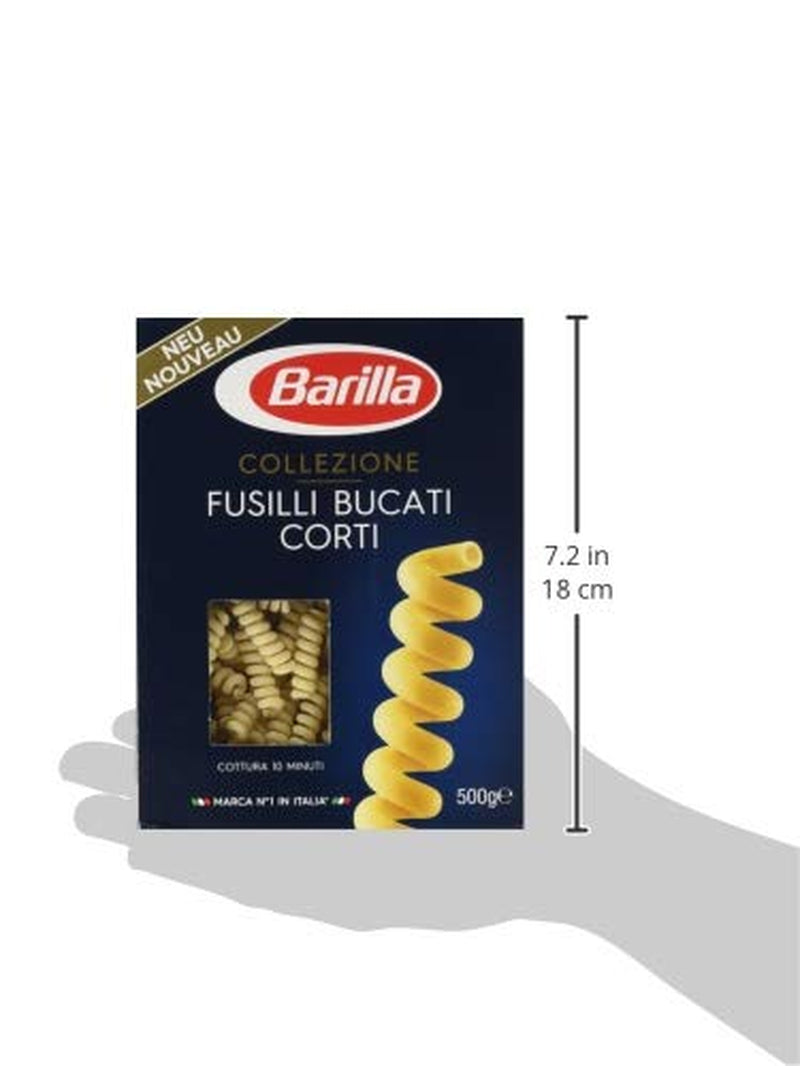 Pasta Barilla Collezione Fusilli korte stykker, (1 x 500 g)