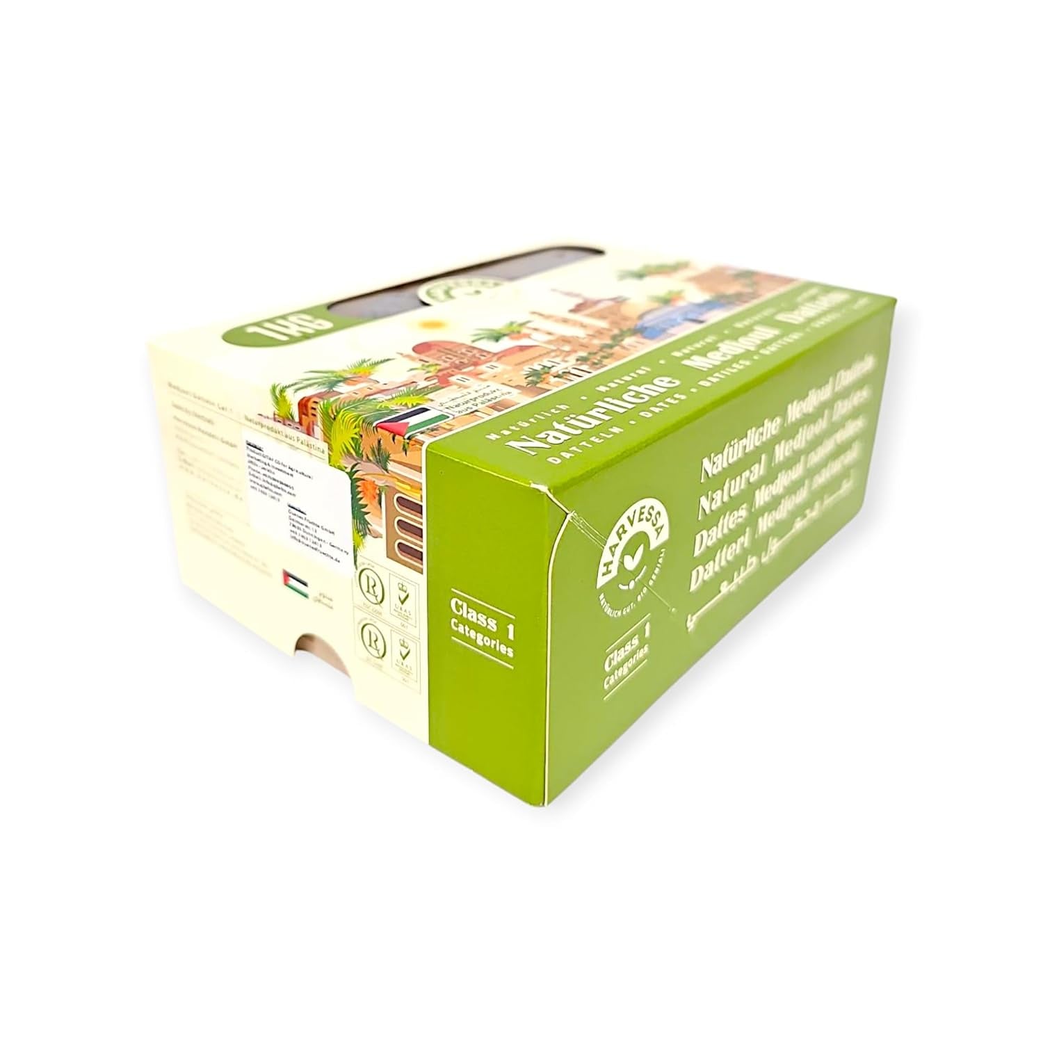 Curmale mari Medjool Premium 1KG din Palestina | Curmale Medjool king pentru plăcere și energie | Uscate natural și naturale | Vegetariene și vegane | Bogate în pulpă | Cu piatră | 2024 Produse deshidratate Naty Shop