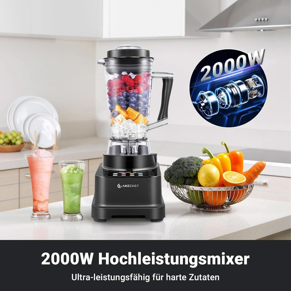 Blender AMZCHEF, 8 smarte menuer og 10 hastigheder, LCD touchskærm Køkken Naty Shop