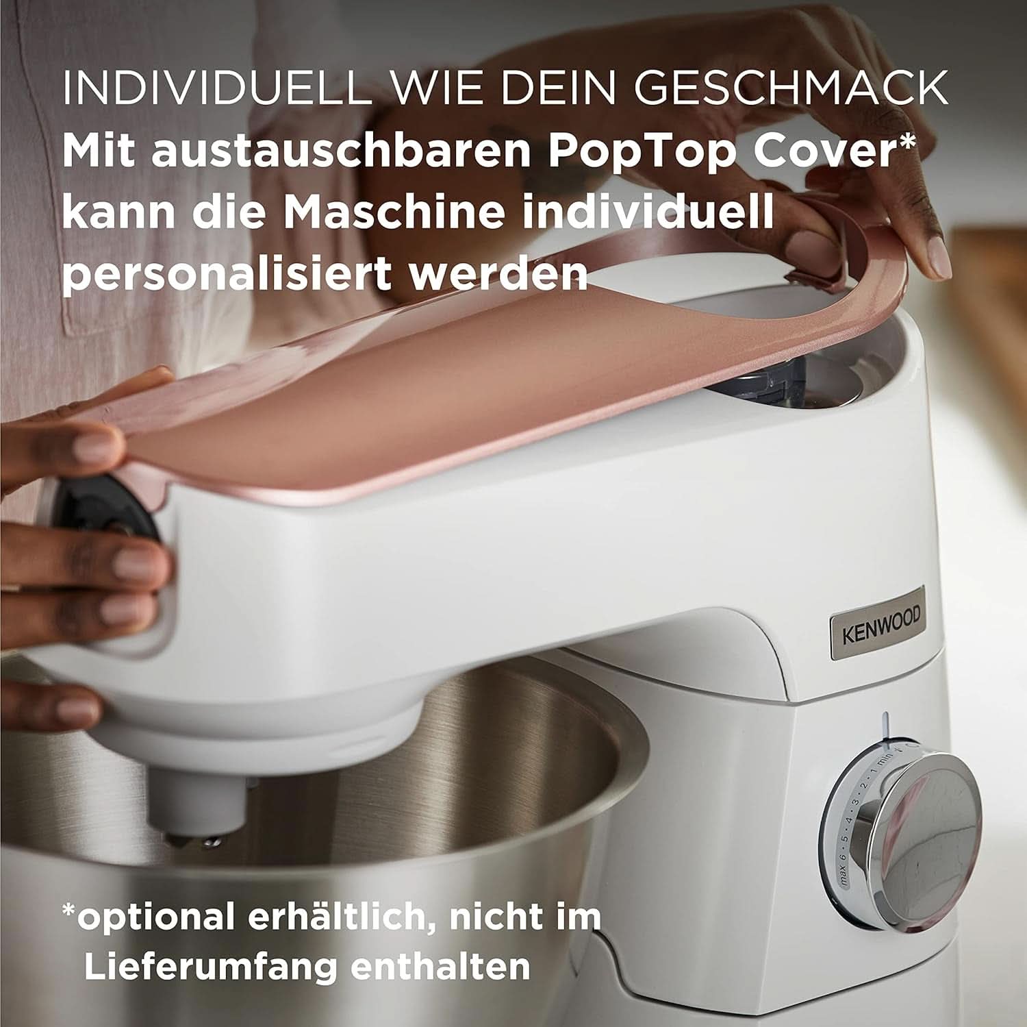 Kenwood Titanium Chef Baker KVC65.001WH, Küchenmaschine Mit Integrierter Waage, 1200 Watt, Inkl. 3-Teiligem Patisserie-Set, Spatel & Spritzschutz, Weiß Mother and Child Naty Shop