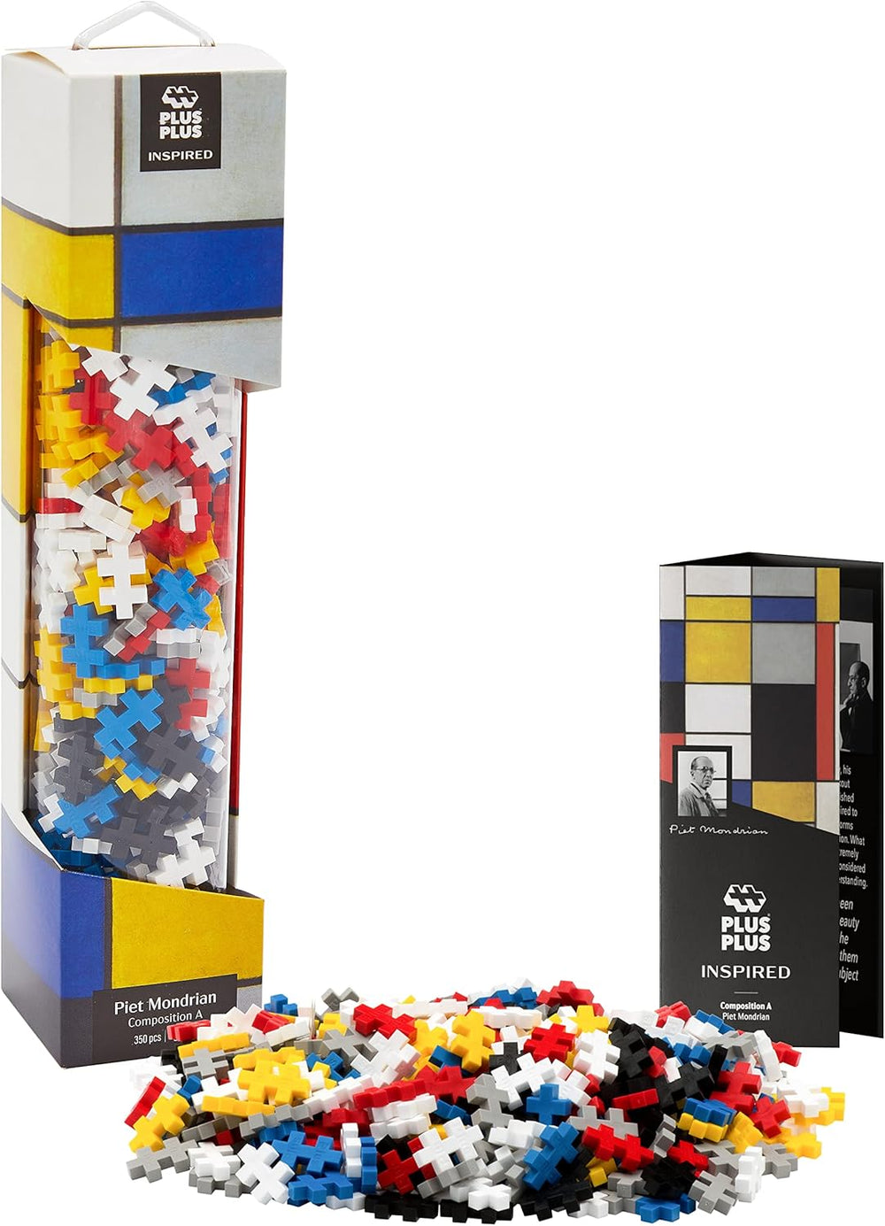 Plus-Plus 5163 Geniales Konstruktionsspielzeug, Sonnenblumen von Vincent Van Gogh, Inspired-Edition, Kreativ-Bausteine ​​Tube, 350 Teile, Solsikker