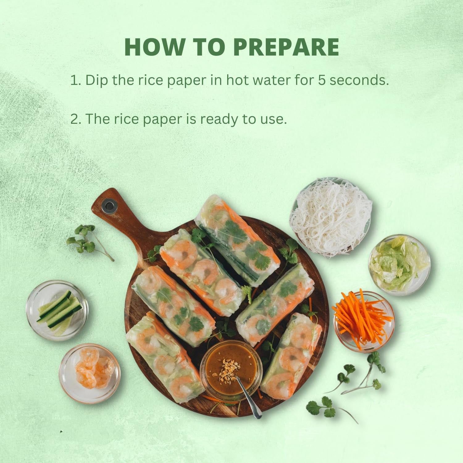 BAMBUTRÆ - Rispapir 31 cm. (Sommerruller) - 1 x 340 gr