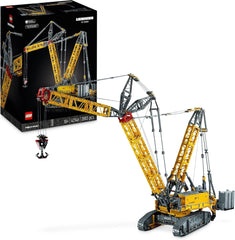 LEGO Technic Liebherr LR 13000 larvekransæt, byg den bedste fjernbetjente byggekøretøjsmodel med Control+ app, kran med spilsystem og løftearm, stort modelsæt til voksne 42146 byggesæt Besuche den LEGO-Store standardtitel