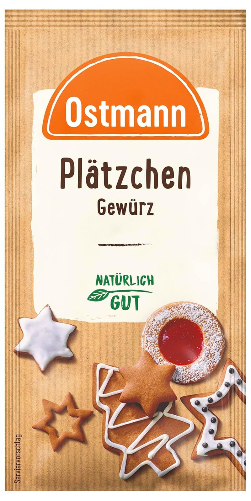 Ostmann Gewürze – Glühwein-Gewürz, Gewürzmischung für Glühwein, Punsch, Feuerzangenbowle & Kinderpunsch, ideel til Winter- og Weihnachtszeit, vegansk, 12 g (1er Pack)