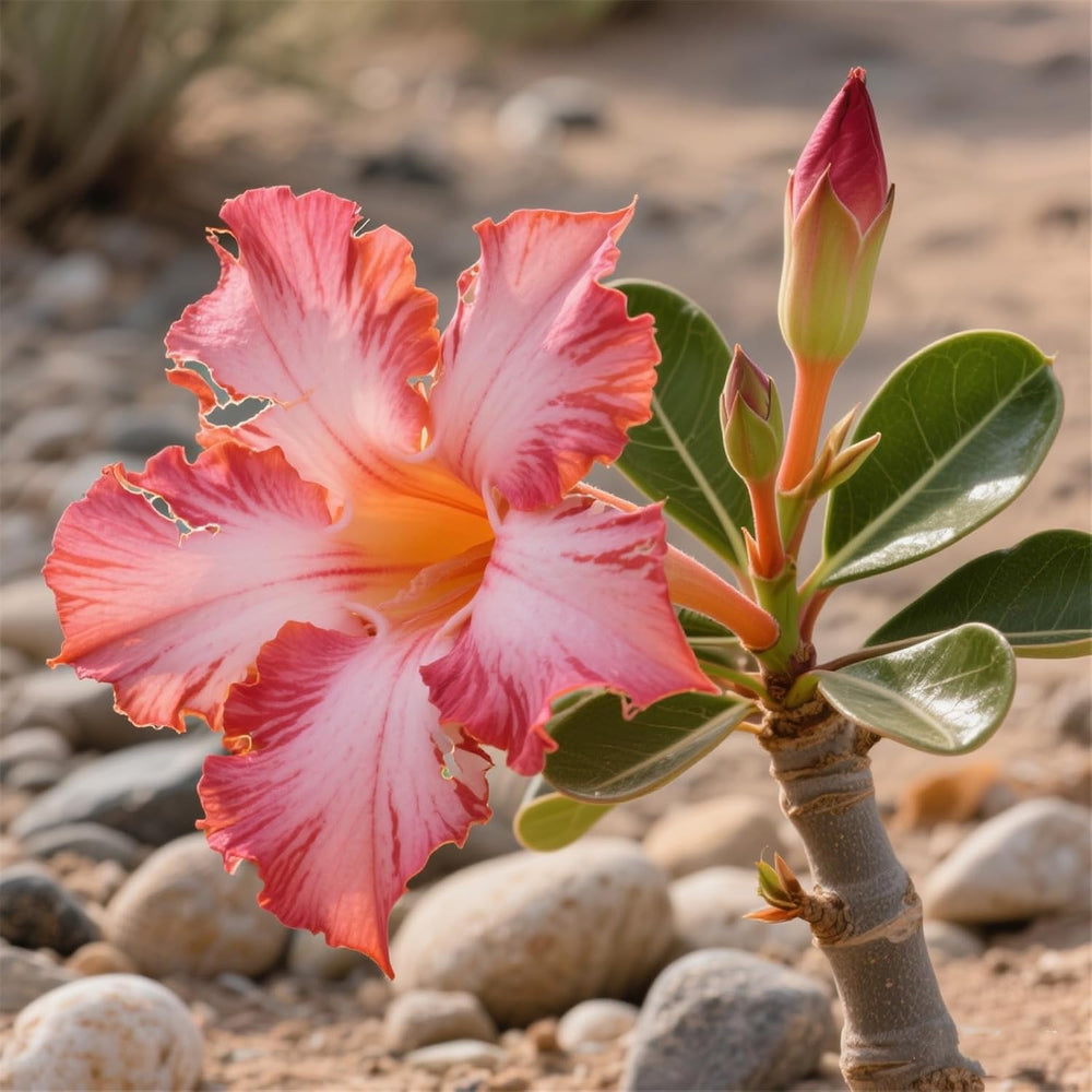 Winterhart pflanzen, Lebende Pflanzen,Mehrjährige Blumenzwiebel ist winterhart, Mysteriöse magische Glühbirne, Blumenzwiebel Mix，3 år-1 Wüstenrose knollen -G