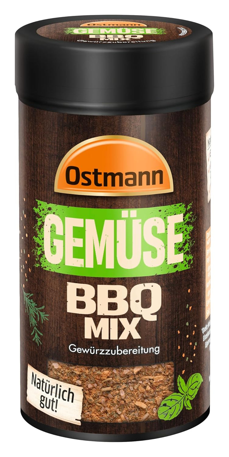 Ostmann Gewürze - Gemüse BBQ Mix | Gewürzzubereitung für Gemüse | Mediterrane Kräuternote für Grillgemüse, Tofu und Co. | 120 g i en si