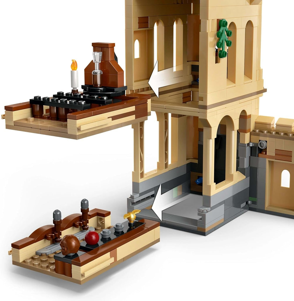 Hogwarts Castle LEGO Harry Potter: Flying Lessons Adventure Legesæt med 6 samlebare minifigurer inklusive Draco Malfoy og Professor McGonagall Rollespilssæt for drenge og piger 9 år 76447 Byggesæt Besuche den LEGO-Store