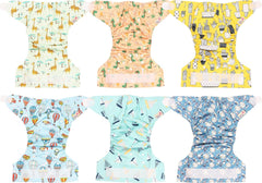 Littles og Bloomz genanvendelig ble FLV2-0602, standard krog og løkke lukning, 6 bleer