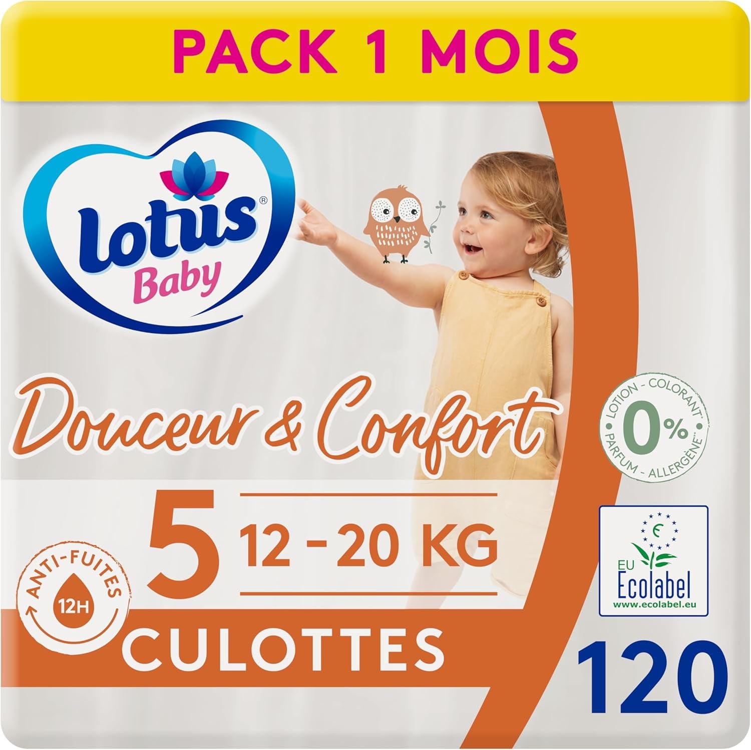 Douceur Naturelle - Trusser, str. 6 (16-26 kg) 1 måneds pakke - 112 trusser