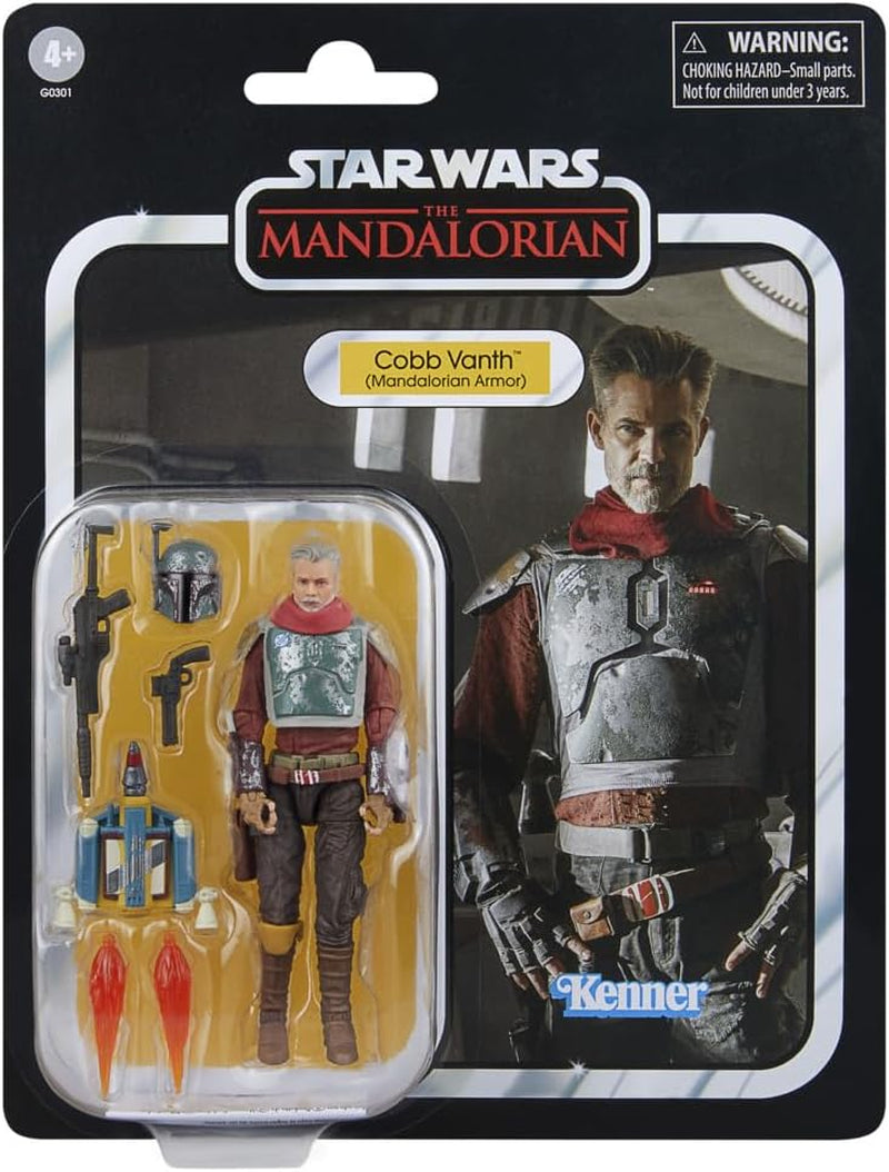 Star Wars Vintage Collection Cobb Vanth (Mandalorian Armor), Deluxe Zu Mandalorian Action Figur, skala 9,5 cm Actionfigurer Naty Shop