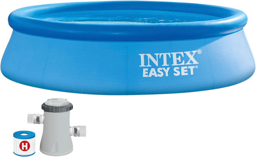 Intex 28122NP - Rund Above Ground Pool Easy Set, Filterpumpe 1250 L/h, 3853 L, PVC, Blå, 305x76 cm
