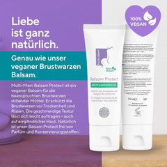 Multi-Mam Balsam Protect Beruhigt Und Schützt Trockene Und Rissige Brustwarzen While Und Vor Der Stillzeit, Brustwarzencreme Stillen, 30 Ml Tubetilbehør Mad og Amning Bebe Naty Shop