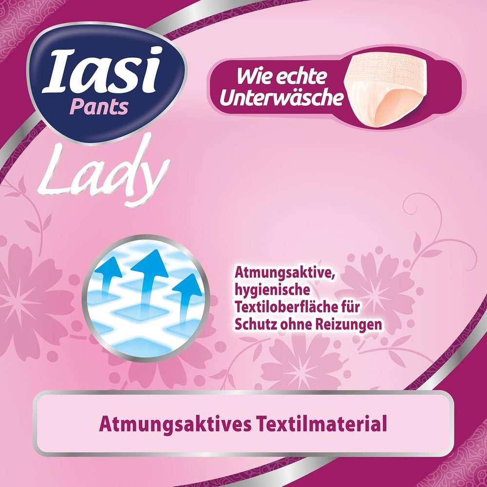 LADY Pants 48 Engangsurininkontinensbukser Absorbans Plus Størrelse S til kvinder 48 stk.