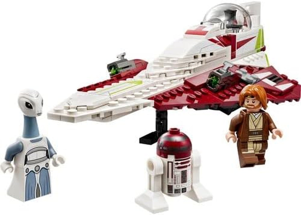 LEGO Star Wars Jedi Starfighter Obi-Wan Kenobi, Bygbart legetøj med Taun We, Droid Figur og Lyssværd, Attack of the Clones Set 75333 Byggesæt Besuche den LEGO-Store