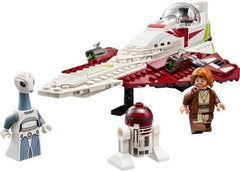 LEGO Star Wars Jedi Starfighter Obi-Wan Kenobi, Bygbart legetøj med Taun We, Droid Figur og Lyssværd, Attack of the Clones Set 75333 Byggesæt Besuche den LEGO-Store