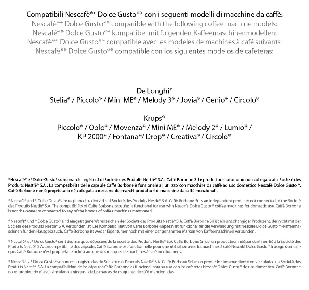 Caffè Borbone Blaue Kaffeemischung - 90 Kapseln - Kompatibel mit Kaffeemaschinen der Marke Nescafè®* Dolce Gusto®*