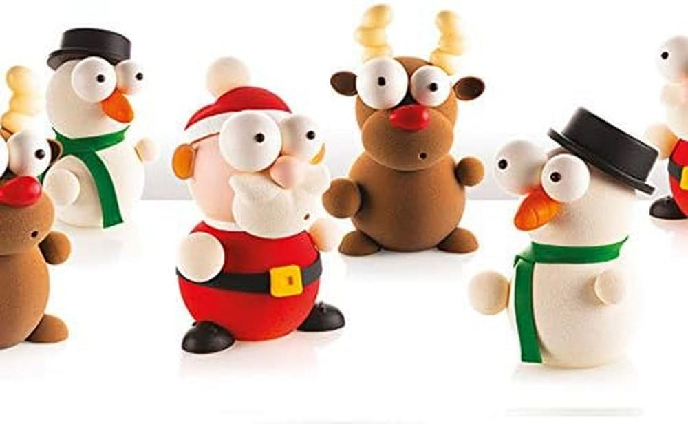 SILIKOMART Kit Rudolf Formen til Chokolade, Jul, 5 stk Kitchen Naty Shop
