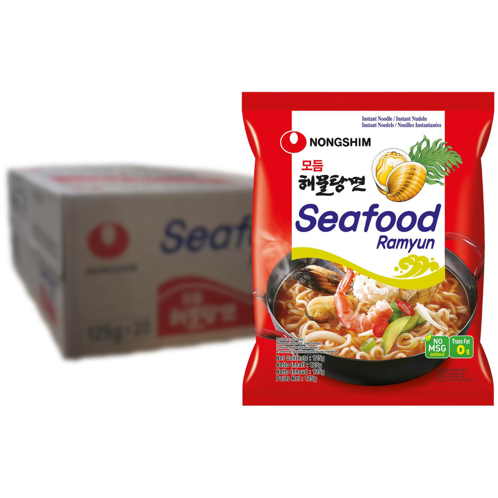 Instant Noodles Nong Shim Kimchi Ramyun Stor skål - Koreansk Ramen Suppe - Hurtig tilberedning - 1 pakke 112g