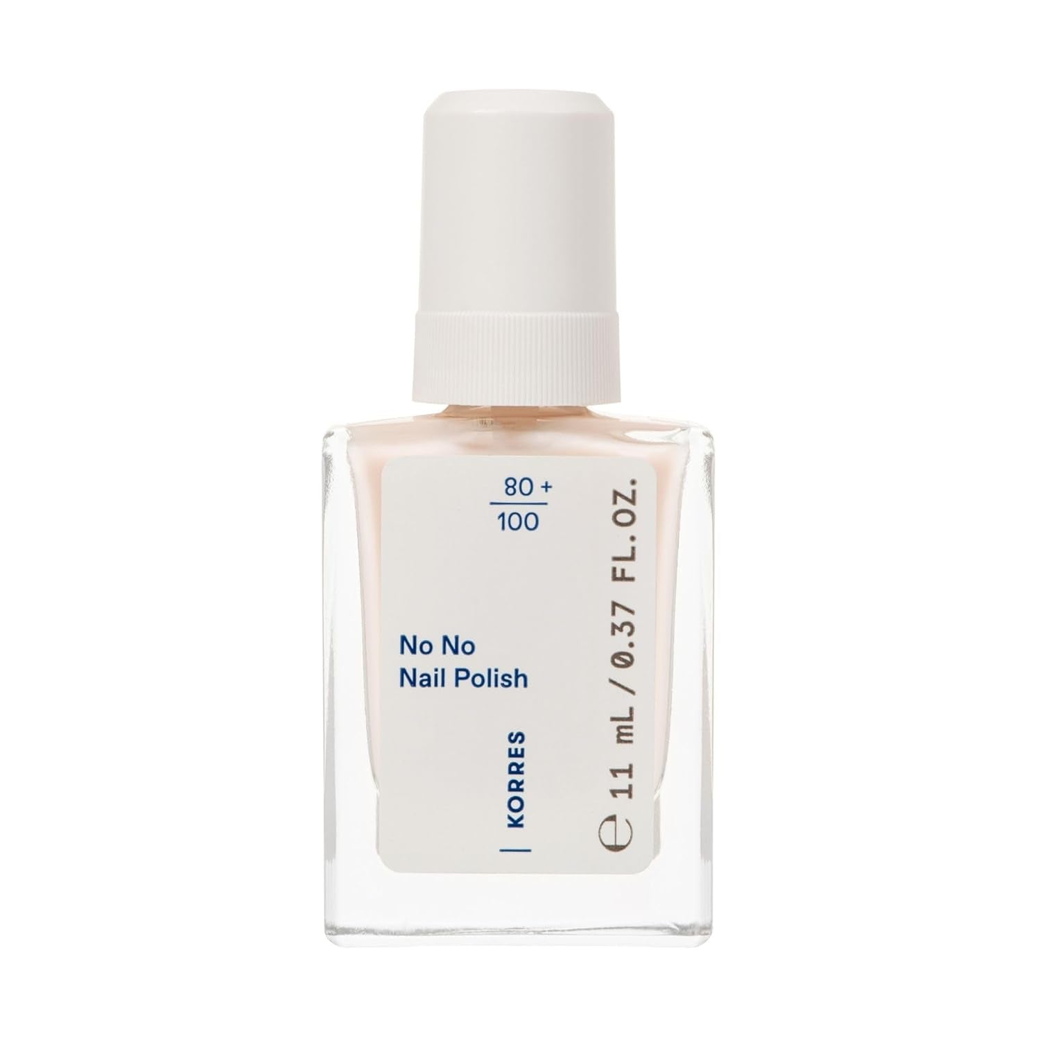 KORRES Nej Ingen neglelak base - 10% vegansk base uden slip, for langtidsholdbar, chip-resistent farve, 11 ml - naturligt velplejede negle, ingen skadelige stoffer