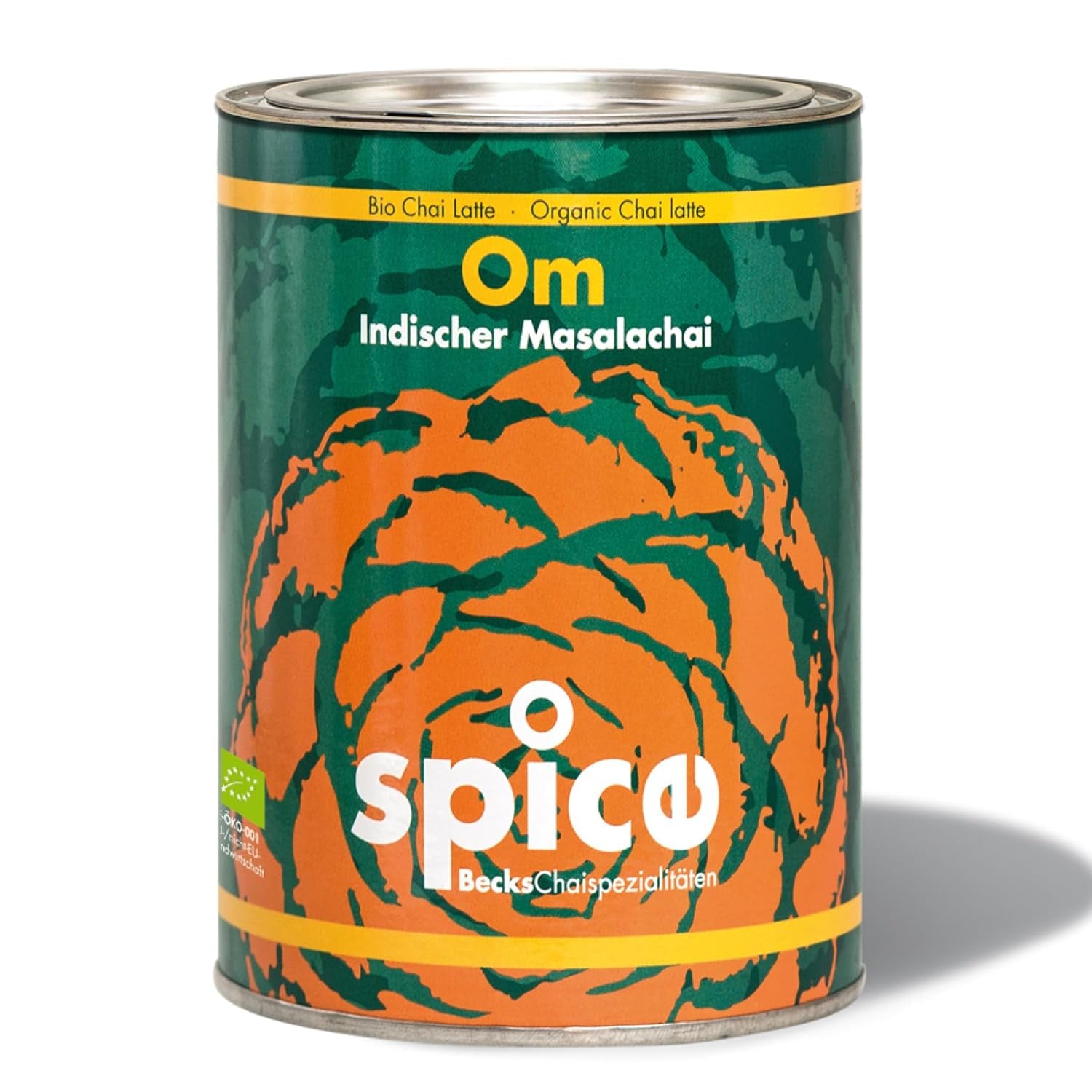 Becks Cocoa Om Masala Chai Tea Bio – Ceai negru indian cu condimente tradiționale precum scorțișoară, cardamom și ghimbir – Perfect pentru Chai Latte, 300 g