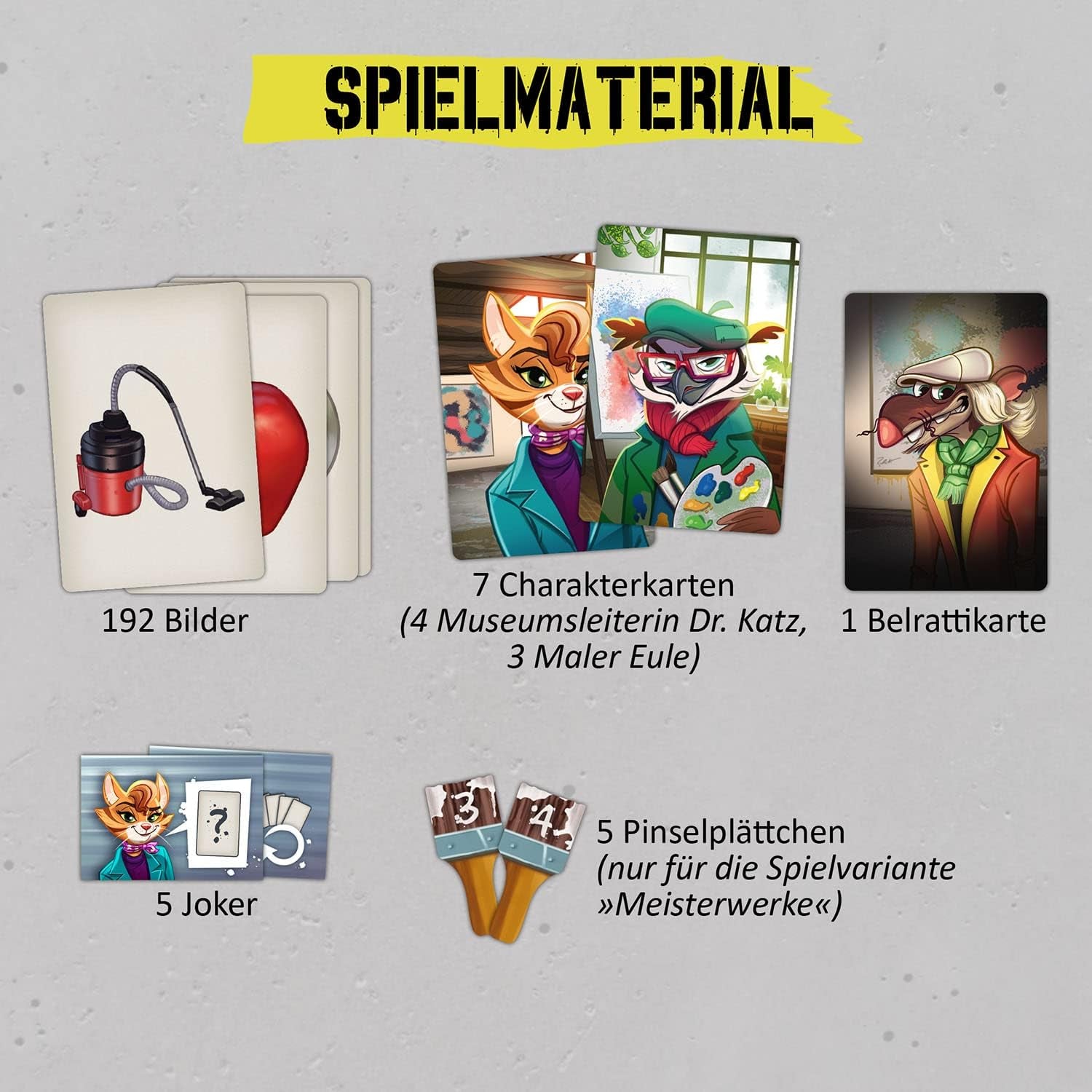 KOSMOS 683320 Belratti, Er dette kunst eller kan det være måden? Kortspil, samarbejdsspil til billedmatch, 3 til 7 spillere fra 8 år og opefter