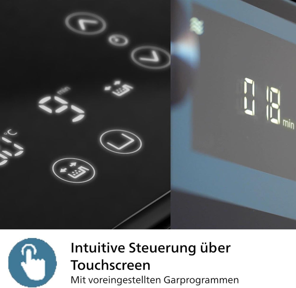 Philips Airfryer Dual Basket 3000 Series, 9L, 2 kurve, 2 fade klar på samme tid, Rapidair-teknologi plus varmluft Hvidevarer Naty Shop