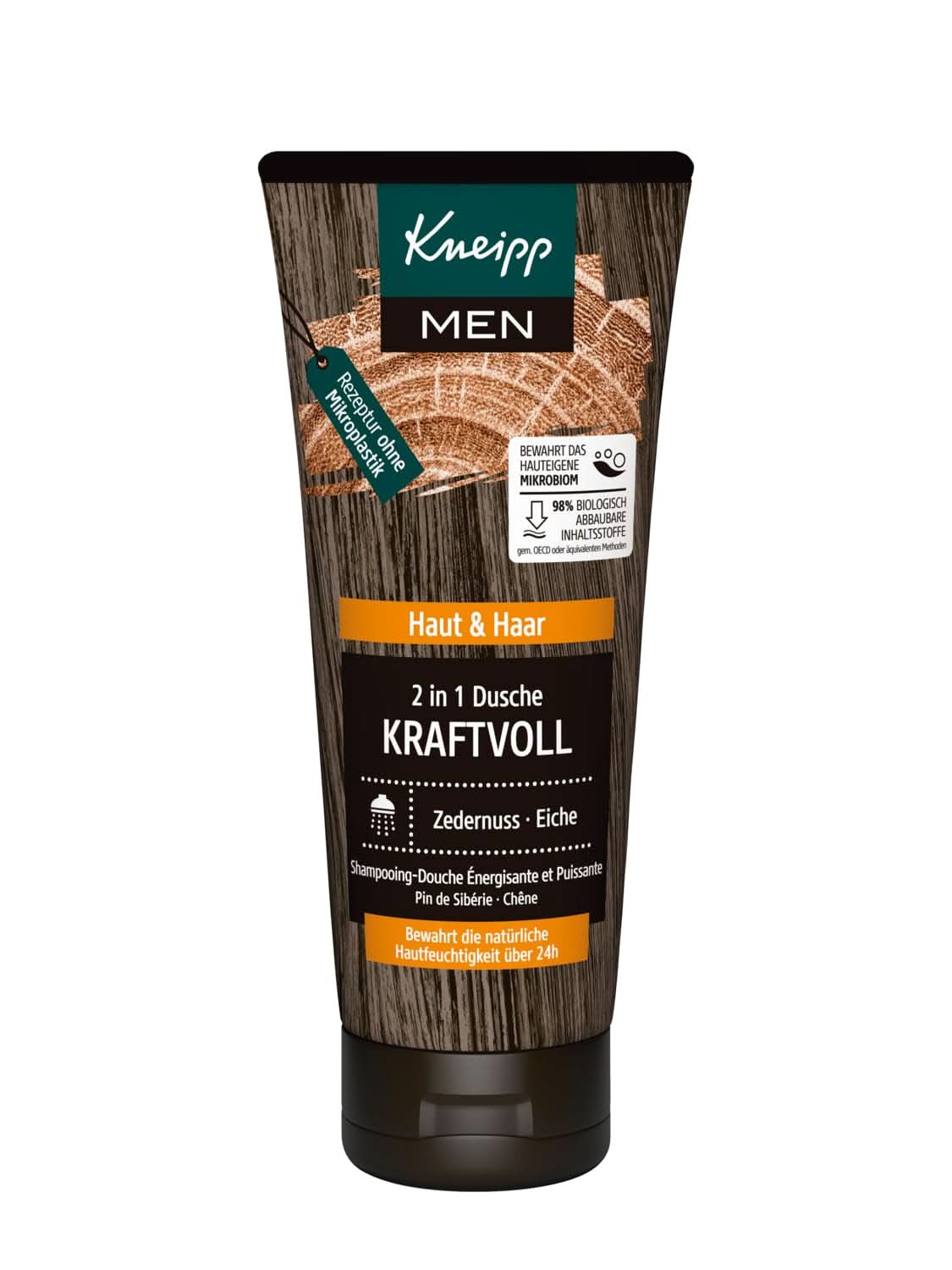 Kneipp MEN 2 în 1 Shower Powerful, Gel de duș și șampon, 200 ml Duș și baie Naty Shop