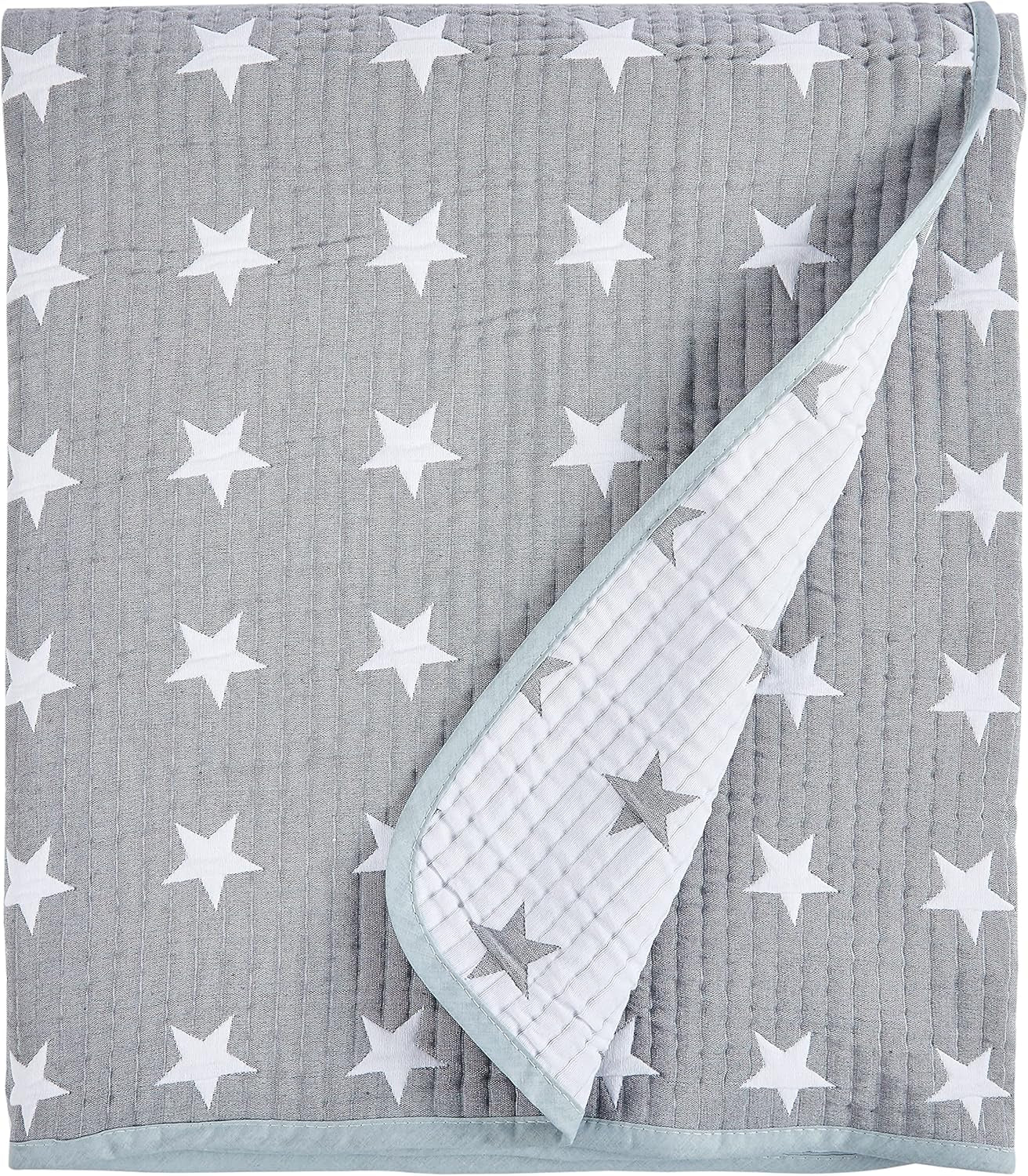 VIALMAN cuvertură de pat Sofia 10 pat king size | cuvertură stea | cuvertură dimensiune 250 X 270 cm | cuvertură pat & canapea arunca albastru marin Paturi si Cuverturi Besuche den VIALMAN-Store Gri Cama 90 : 180 Cm X 270 Cm