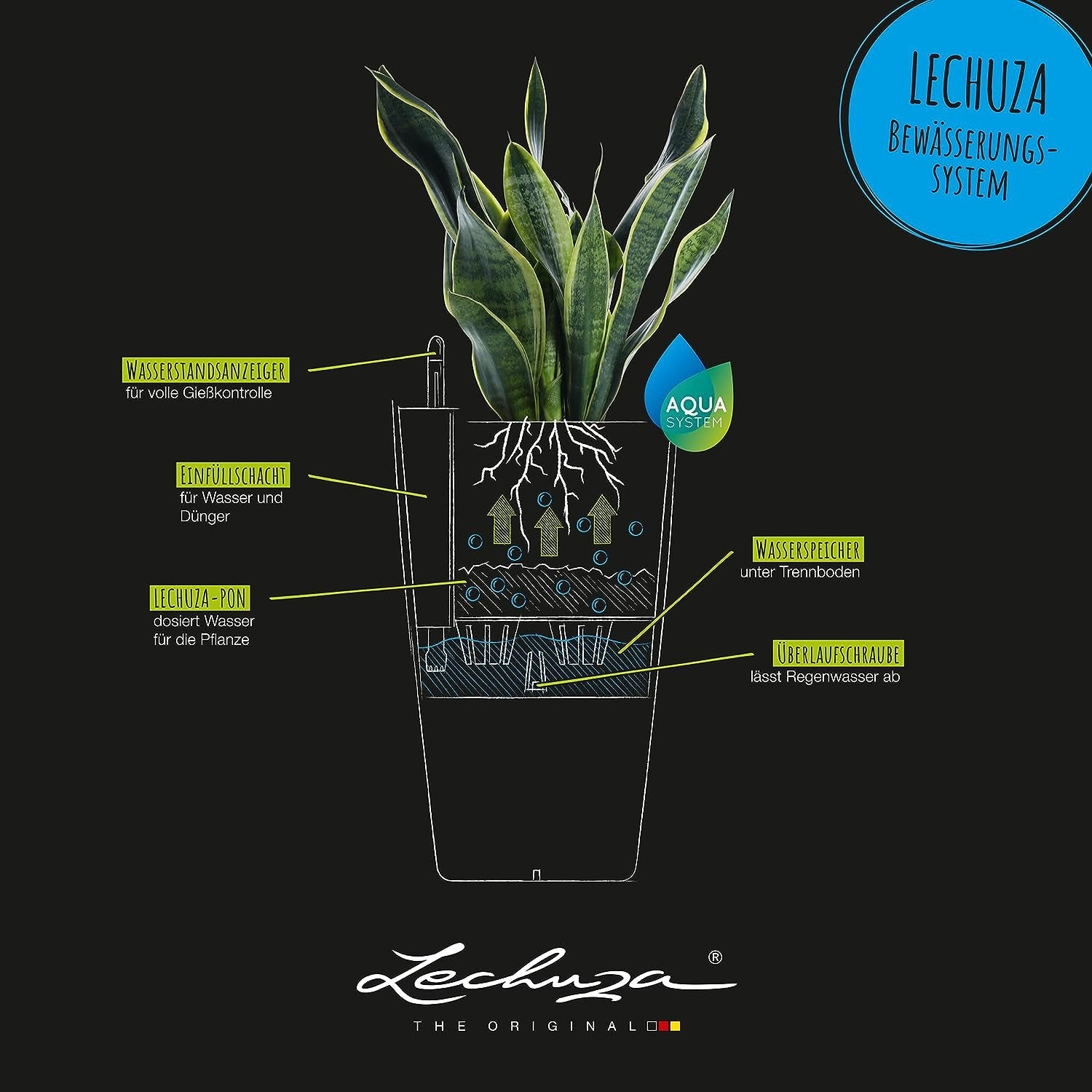 LECHUZA CUBICO Culoare 30 alb 13130, 29,5x29,5x56,5 cm