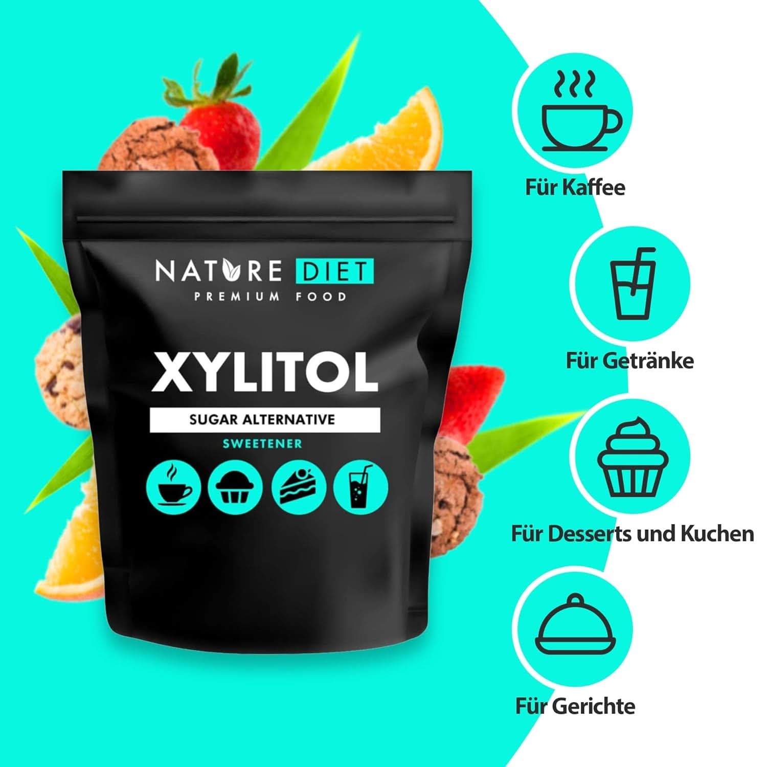 Nature Diet Xylitol, 1 kg sødemidler Naty Shop