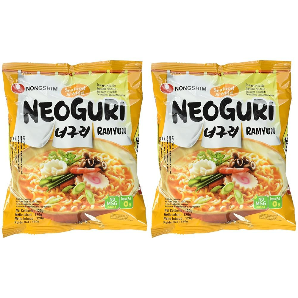 Instant Noodles Nong Shim Kimchi Ramyun Stor skål - Koreansk Ramen Suppe - Hurtig tilberedning - 1 pakke 112g