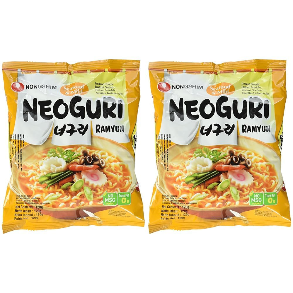 Instant Noodles Nong Shim Kimchi Ramyun Stor skål - Koreansk Ramen Suppe - Hurtig tilberedning - 1 pakke 112g